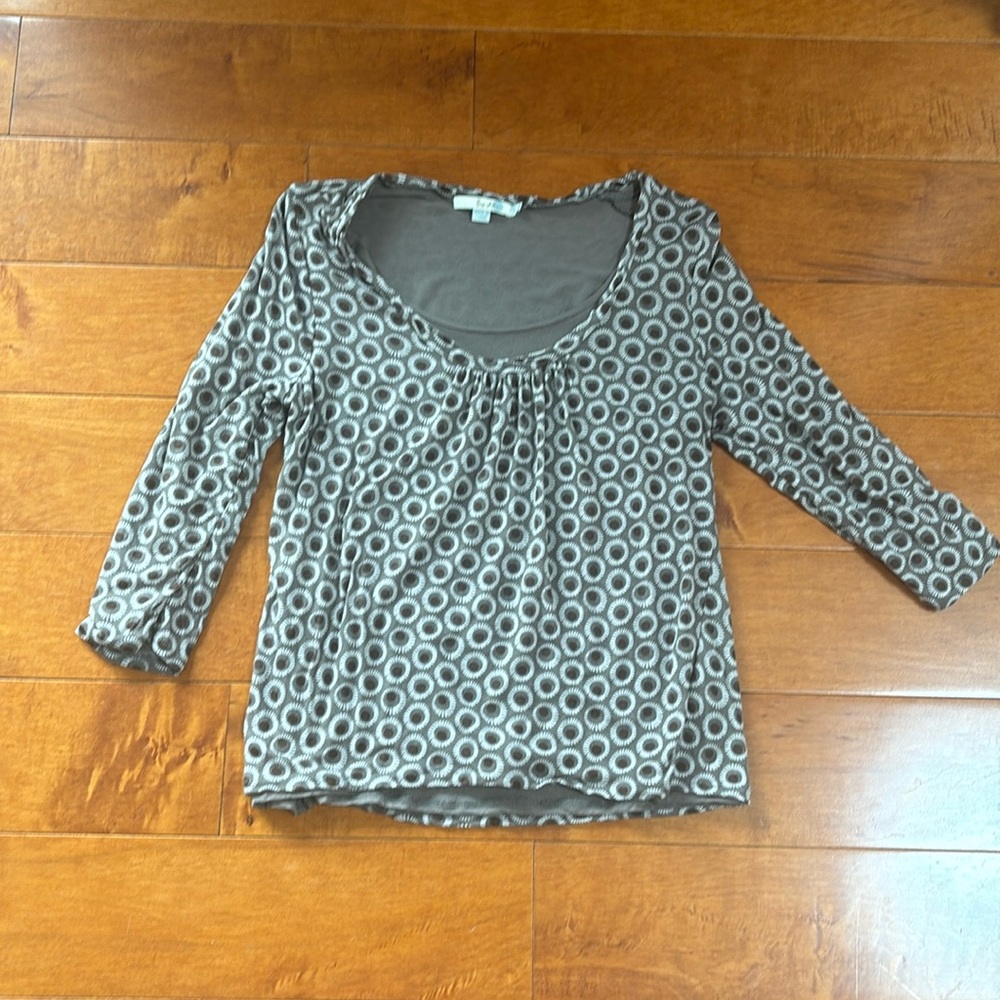 Boden circle patterned shirt size 10
